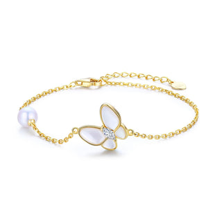 TIMELESS. PEARL Bracelet, 8 inch, Silver