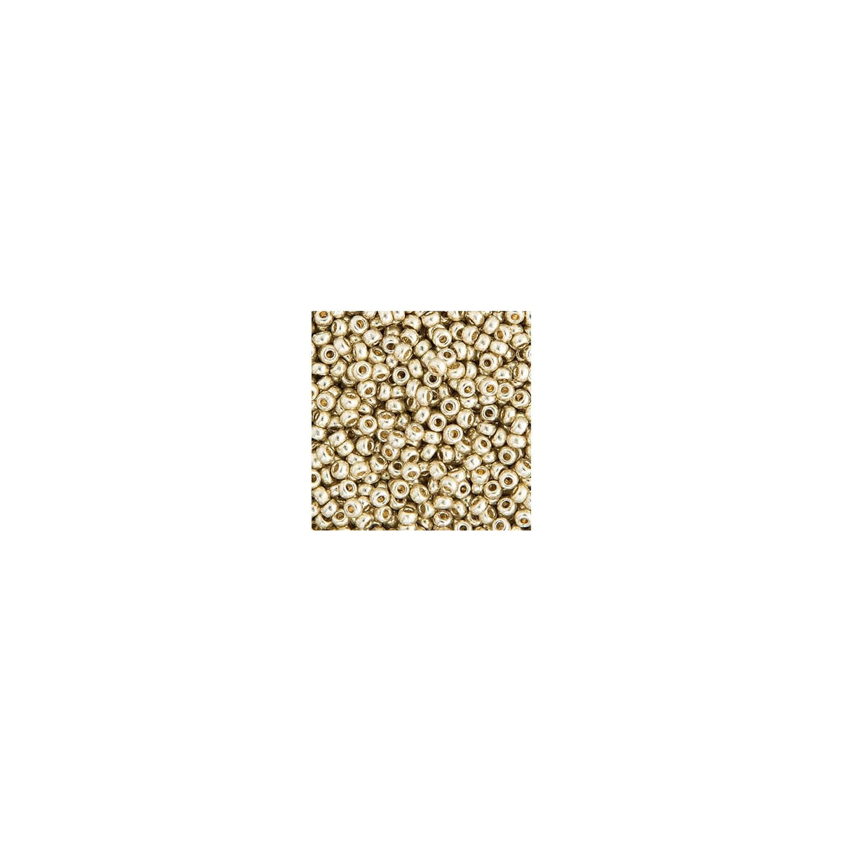 John Bead Craft Bead, 11/0, Silver