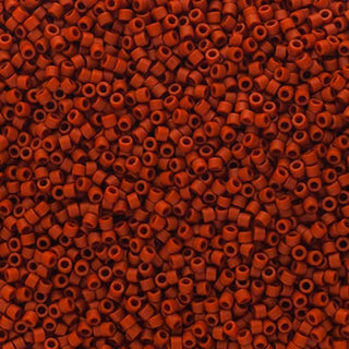 John Bead Craft Bead, Size: 11, Frosted Glazed Red Matte