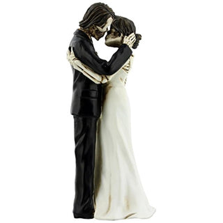 Pacific Trading YTC The Kiss Scene Wedding Bridal Skeleton Couple Decorative Figurine