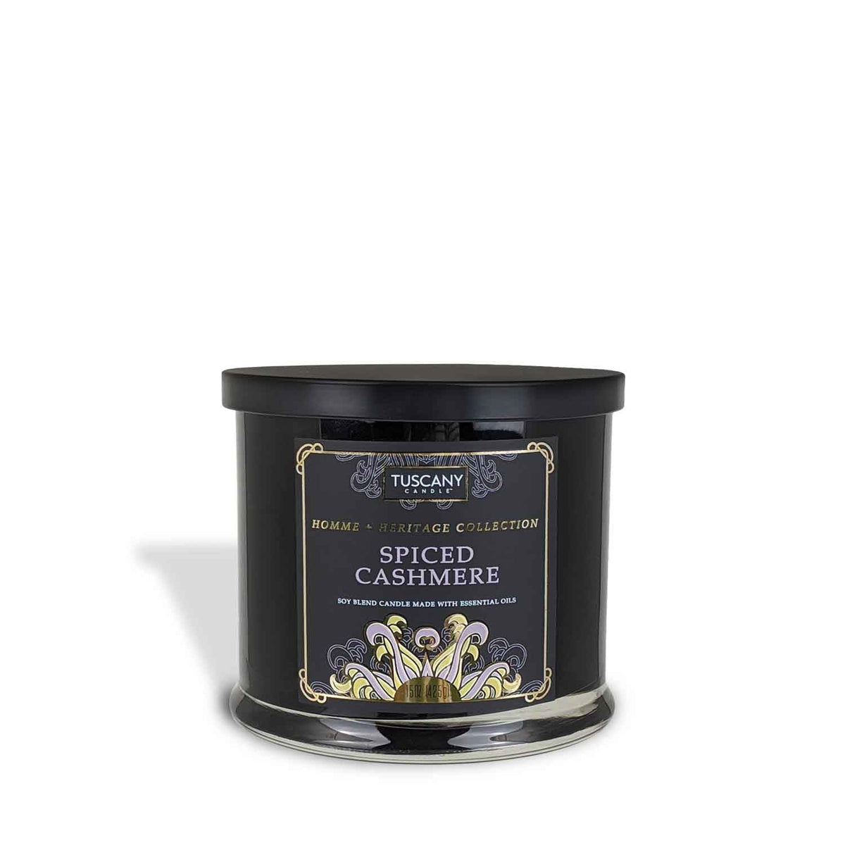 Tuscany Candle Candle, 15 oz, Black