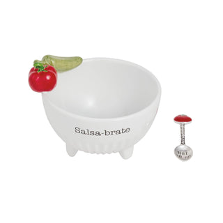 Mud Pie Dishware Bowl, dip 3" x 4 1/2" dia | spoon 3 1/2", Red