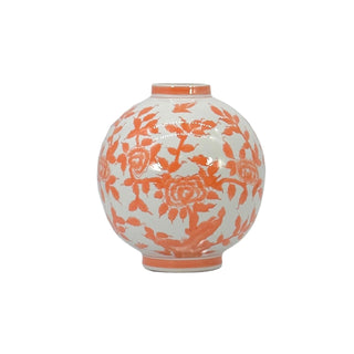 Galt International Vase, Large, Orange & White