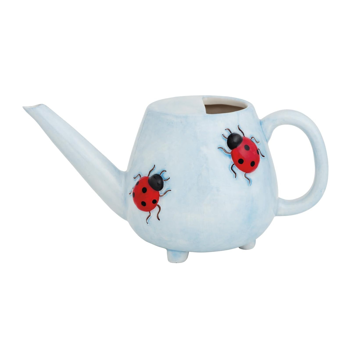 Mud Pie Watering Can, 3 1/2" x 7 1/4", Blue