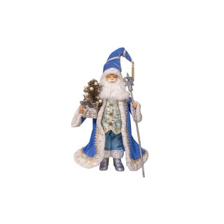 Kurt S. Adler Figurine, 18", Blue & Platinum