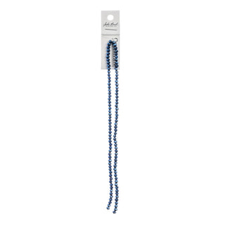 John Bead Craft Bead, 3mm x 4mm, Opaque Blue Iris
