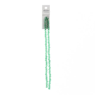 John Bead Craft Bead, 4mm x6mm, Transparent Dark Green AB