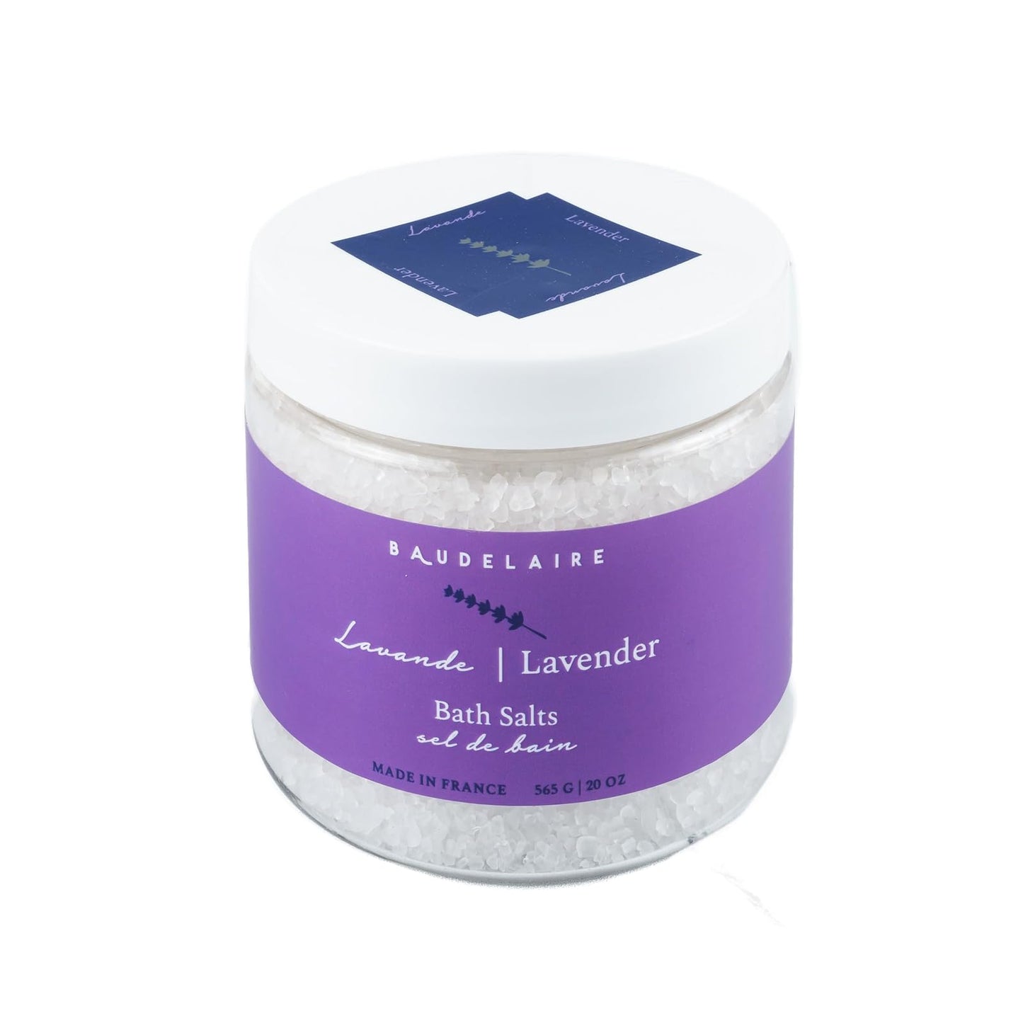 Baudelaire Provence Sante PS Bath Salt Lavender, 20-Ounce Jar
