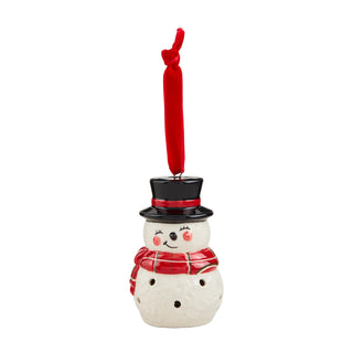 Mud Pie Hanging Ornament, 3 3/4" x 2 1/2", White