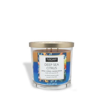 Tuscany Candle Candle, 14 oz, Blue
