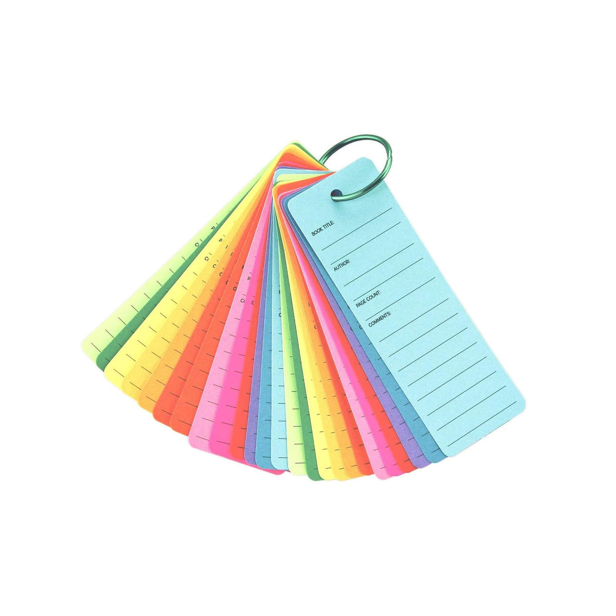 Hygloss Flash Card, 25 Qty, Assorted Colors
