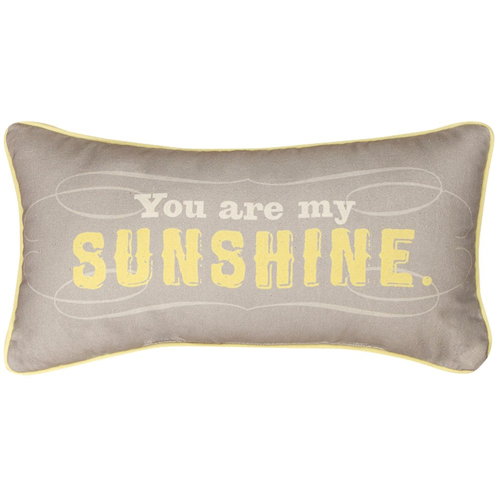 Manual Woodworkers and Weavers Reversible Throw Pillow You Are My Sunshine 17 by 9-Inch
