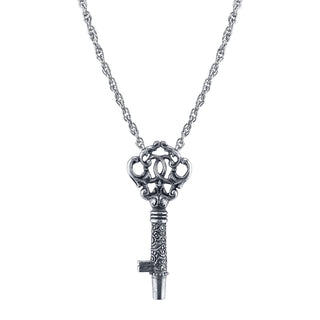 1928 Jewelry Company Necklace, 30"L X 3.17"H X 1.29"W, Silver