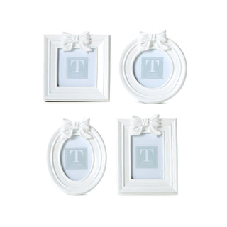 Two's Company Picture Frame, 4.25 inches, White