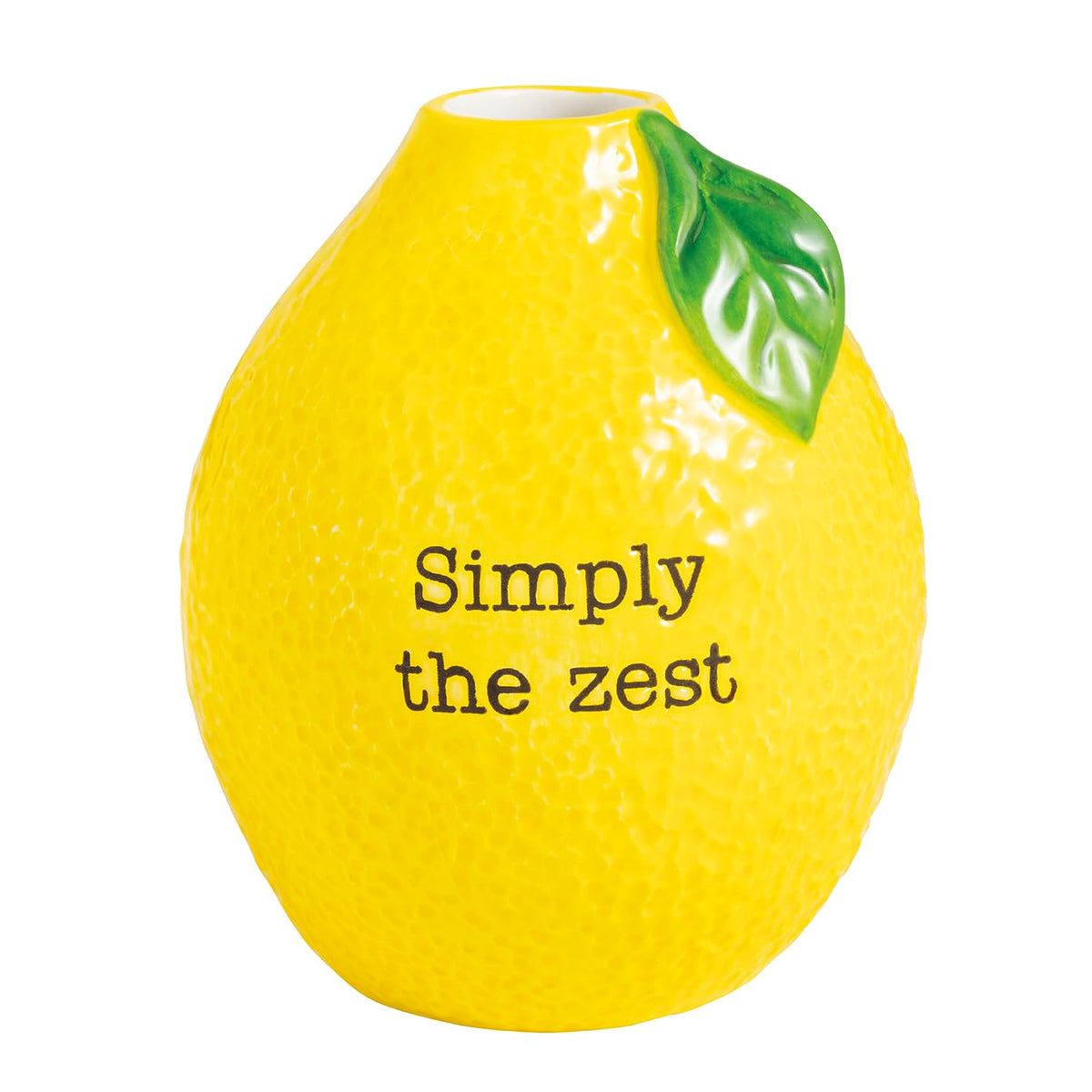 Mud Pie Vase, 4 1/2" x 3 1/2" dia, Yellow