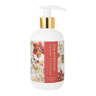 Via Mercato Natale 8.4 Fl Oz Body Lotion, Moisturizing, Non-Greasy Formula, Orange Gingersnap