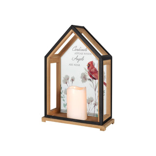 Carson Candle Holder, 14"H x 9"L x 4"W, White, Brown, Black