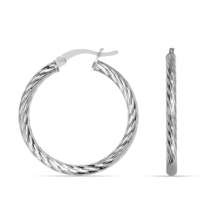 LeCalla Earring, 35 millimeters, Silver
