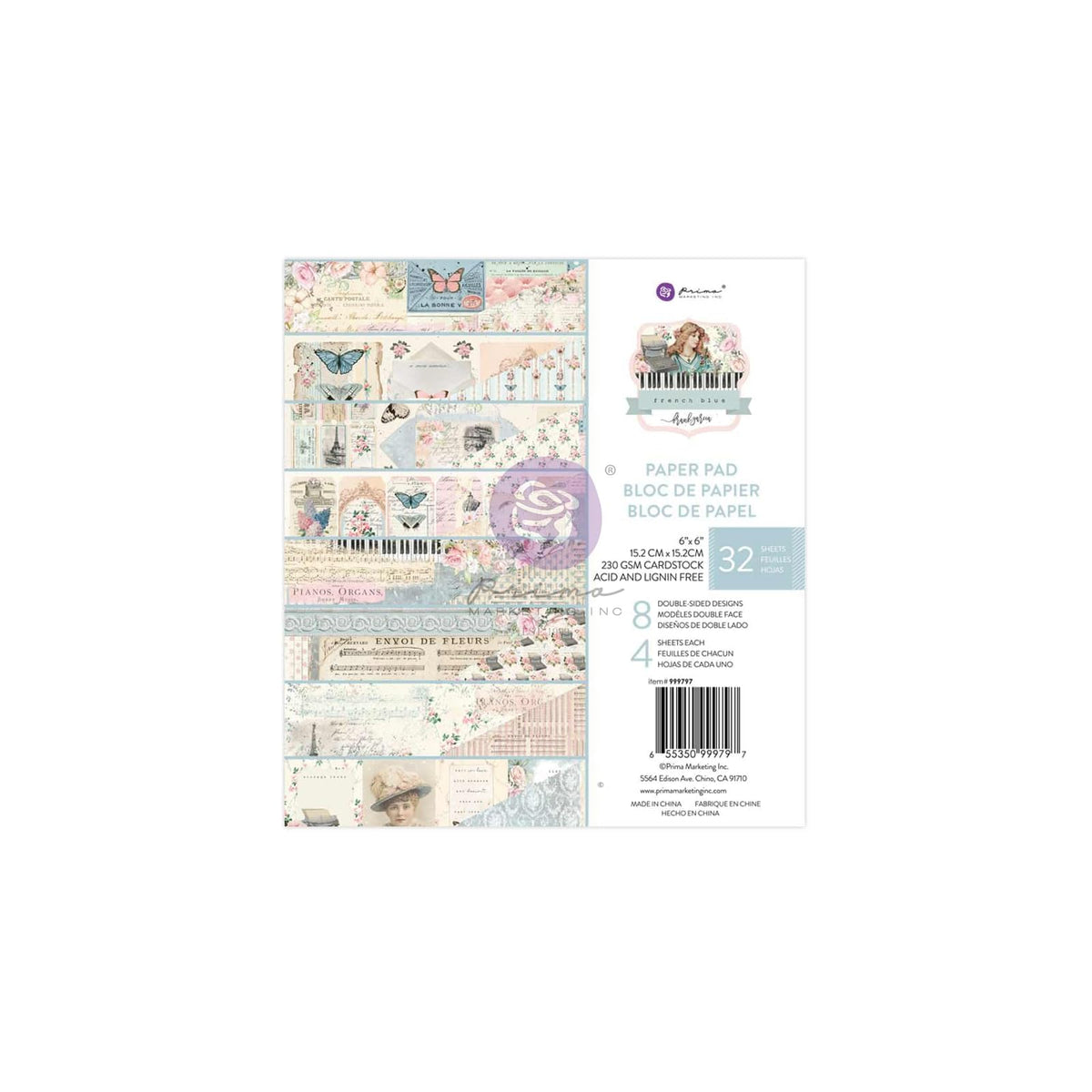 PRIMA MARKETING INC Art Supplies, 6"x6" Paper Pad