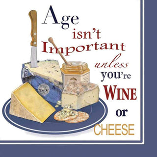 PPD Disposable Napkin, 20 Count, Wine Or Cheese