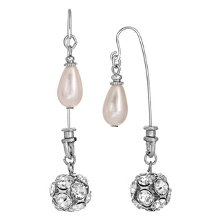 1928 Jewelry Company Earring, One Size, White