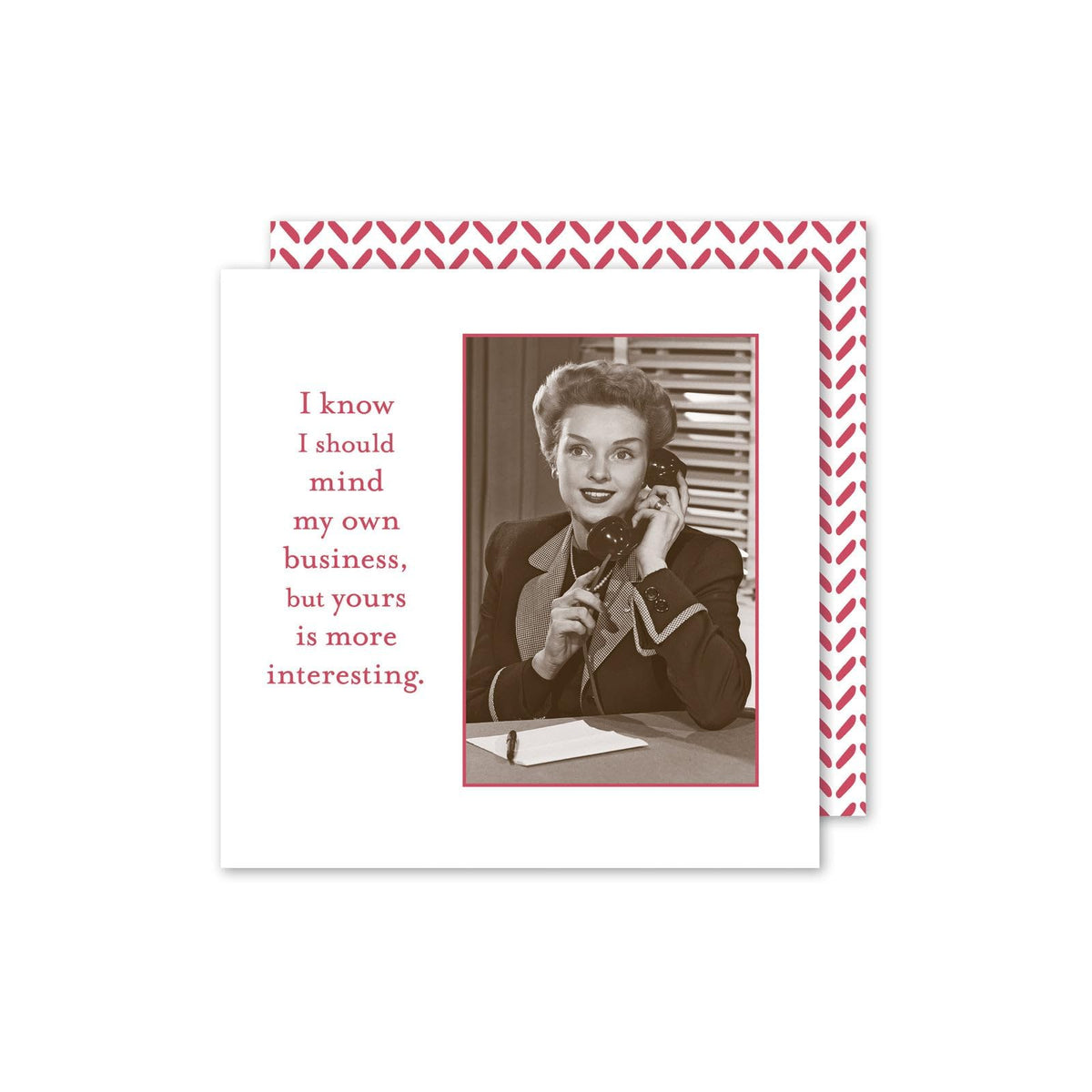 Shannon Martin Design Disposable Napkin, 5" x 5", My Own Business