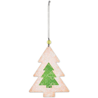 Sunset Vista Designs Hanging Ornament, 10.5 Inch, Green/White