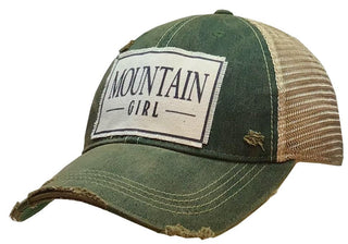 VINTAGE LIFE Mountain Girl Cap, Dark Green