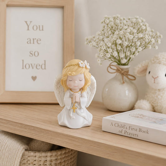 Comfy Hour 5 Inch First Communion Praying Angel Figurine, Keepsake
