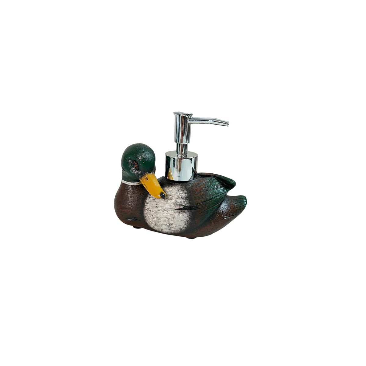 De Leon Collections Pump Dispenser, 5.5 Inch, Green/Brown/White