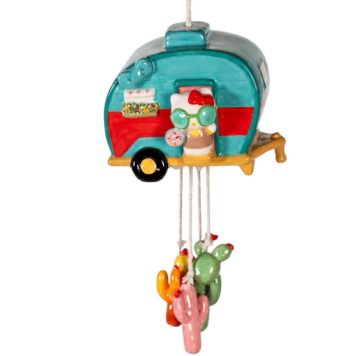 Blue Sky Clayworks Wind Chime, Multicolor, Retro