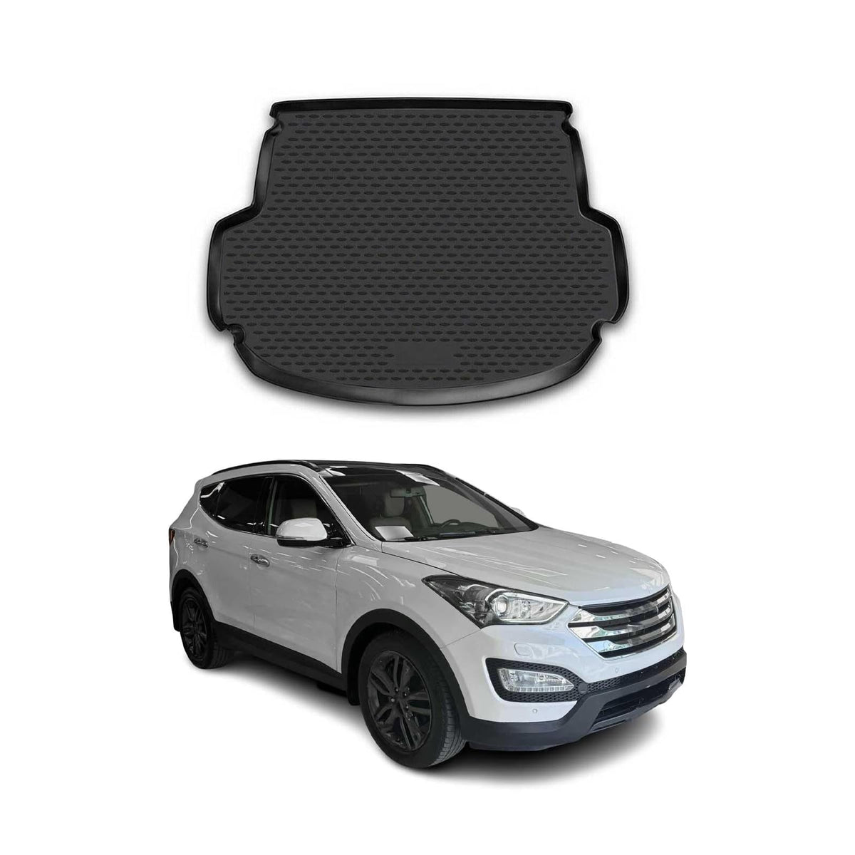 OMAC Vehicle Mat, Santa Fe 2013-2018 / Black, black