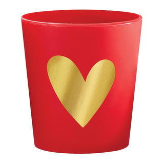 Slant Collections Drinking Cup, 2-Ounce, Heart