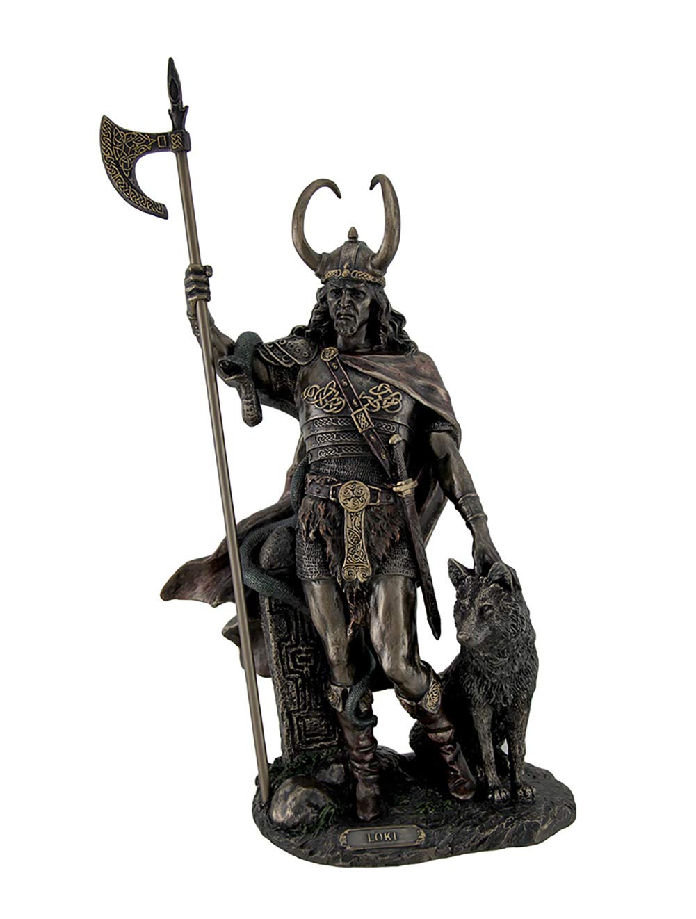 Unicorn Studio Zeckos Bronze Finish Loki Norse God Statue Sculpture
