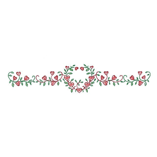 Design Works Crafts Pillowcase, 20" x 30", Heart Vine