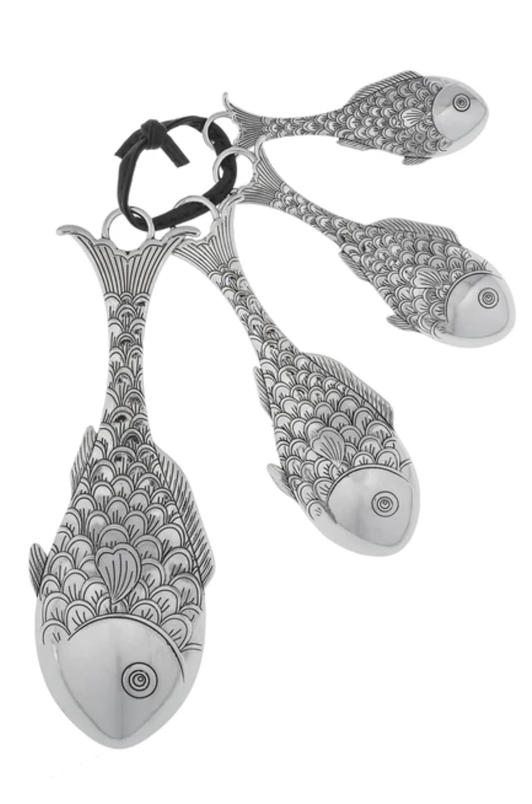 Ganz 4-Piece Set, Fish (ER32652) Measuring Spoon, One Size, silver