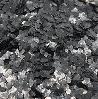 Black Natural Mica Flitter Flakes - 1/4 Ounce Bag - #311-4395