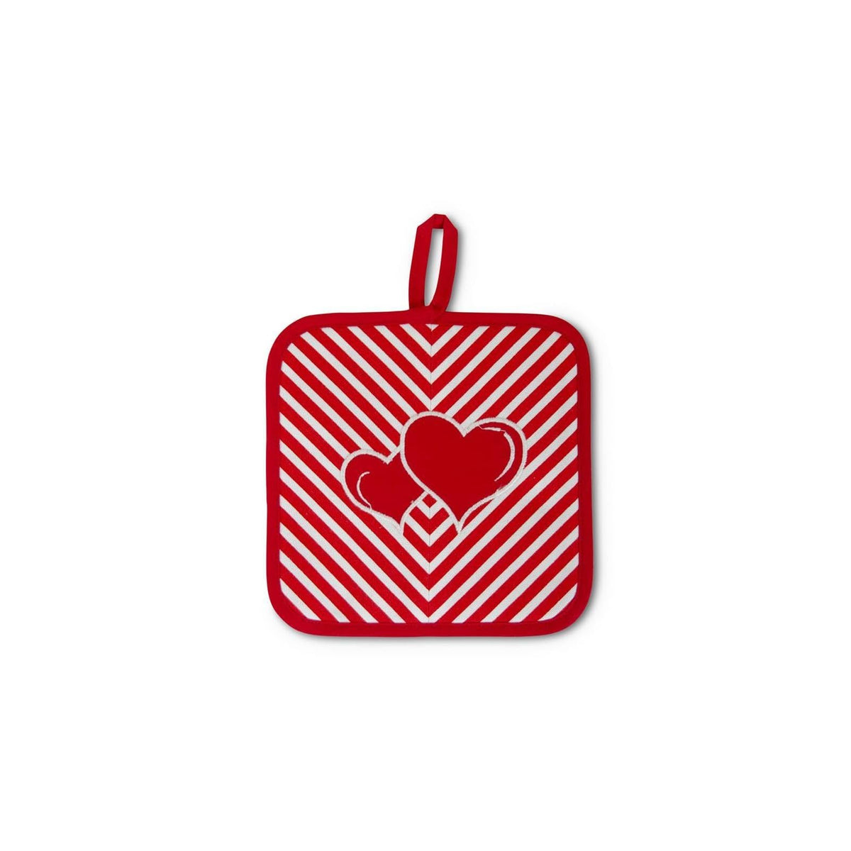 K&K Interiors Trivet, Red & White