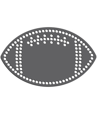 Rhinestone Genie Football 5" Magnetic Rhinestone Template, Black