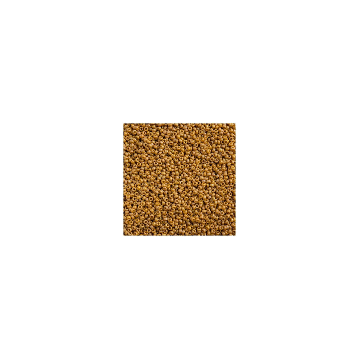 John Bead Craft Bead, Small, Frosted Glazed Rainbow Yellow Mustard Matte AB