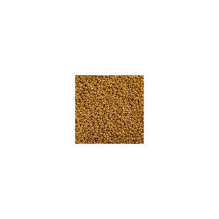 John Bead Craft Bead, Small, Frosted Glazed Rainbow Yellow Mustard Matte AB