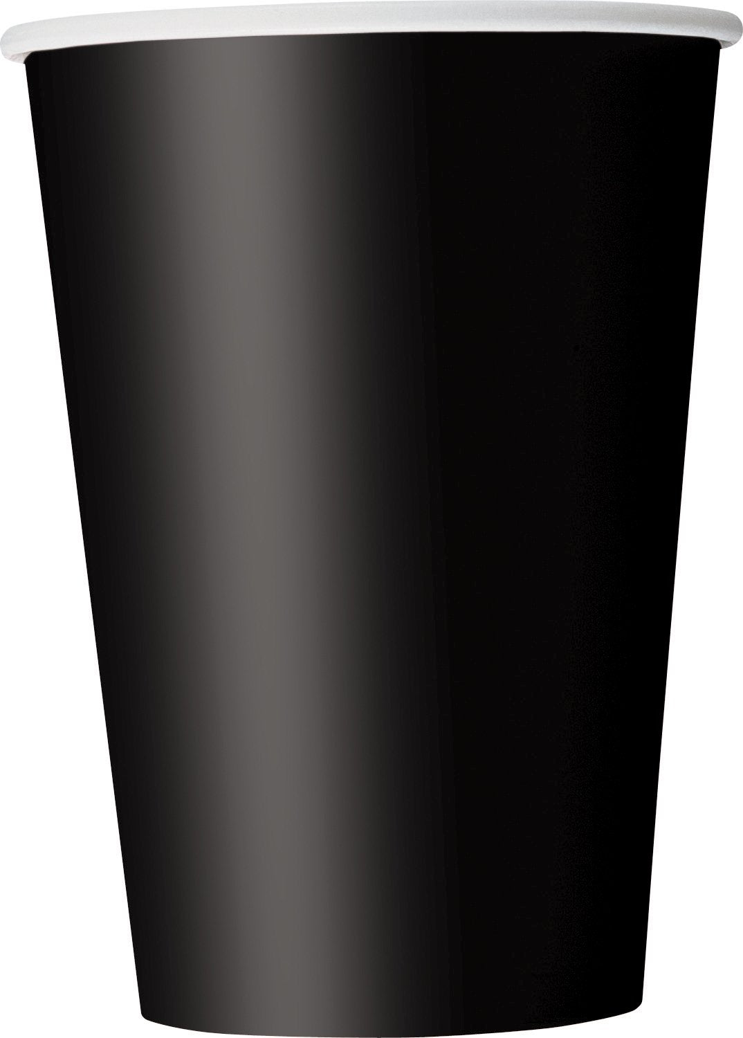 Unique Industries Disposable Paper Cups, Supplies Party Tableware, 10 Count, Black