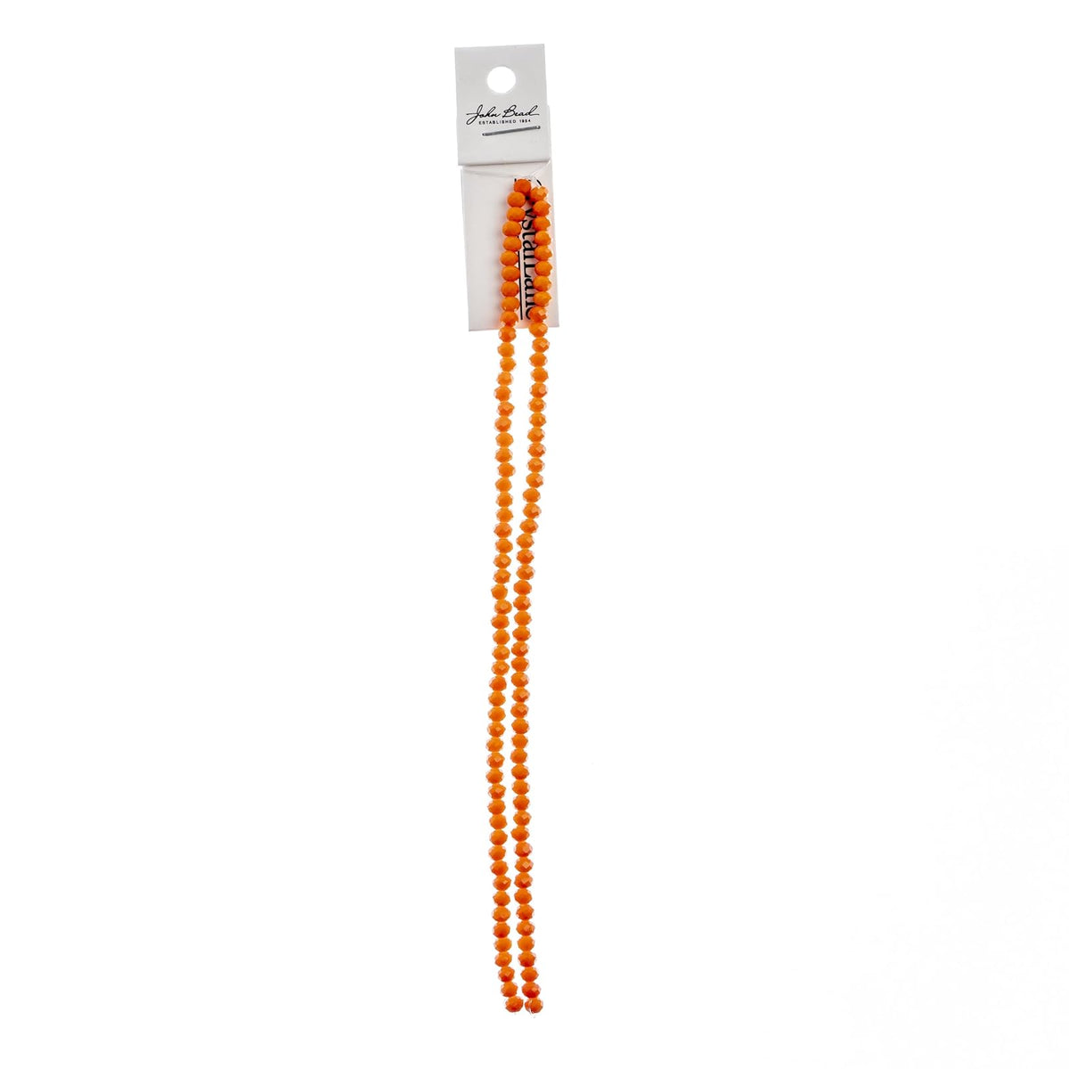 John Bead Craft Bead, 3mm x 4mm, Opaque Orange