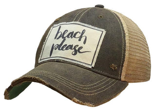 VINTAGE LIFE Hat, Beach Please (Black), Baseball