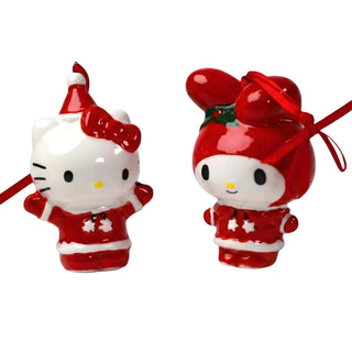 Blue Sky Clayworks Hanging Ornament, Red and White