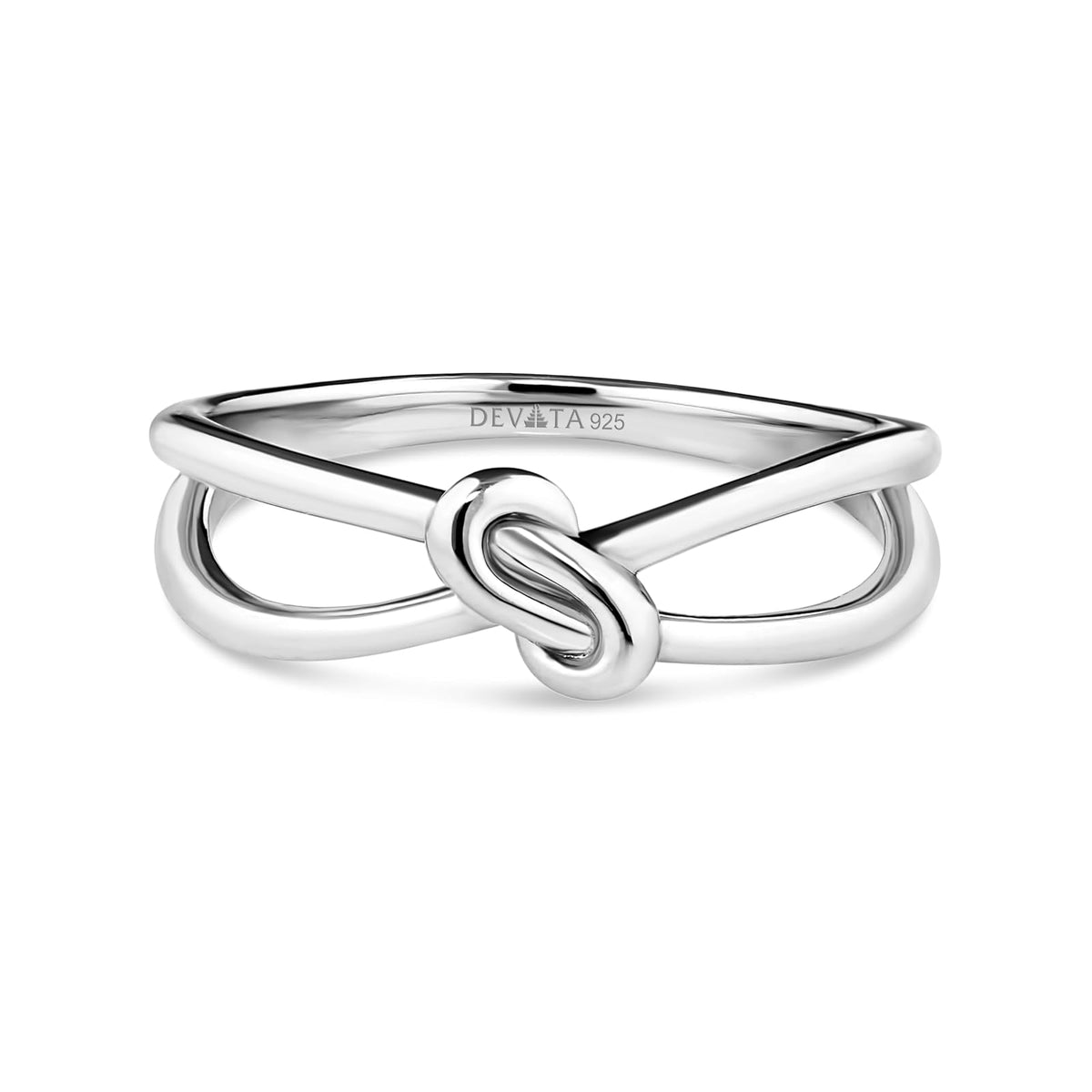 DEVATA Ring, 7, Silver 925/Love Knot LVM7227