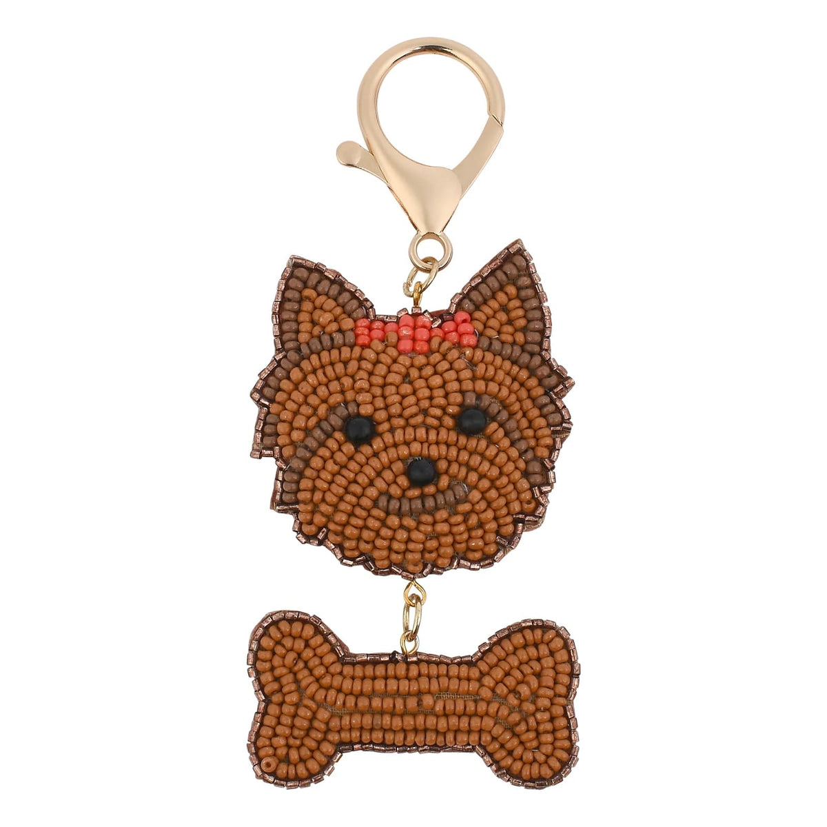 Bamboo Trading Keychain, 4-Inch, Wolf