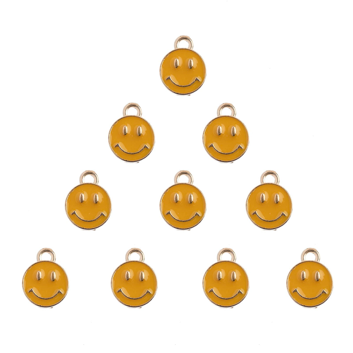 John Bead Charm, 10x13, Gold