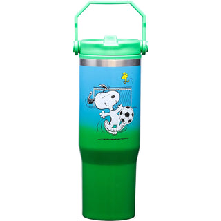 Spoontiques Drinking Cup, 30 Ounces, Snoopy Soccer