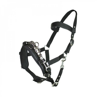 Horze Nylon Lunging Cavesson - Black - Horse